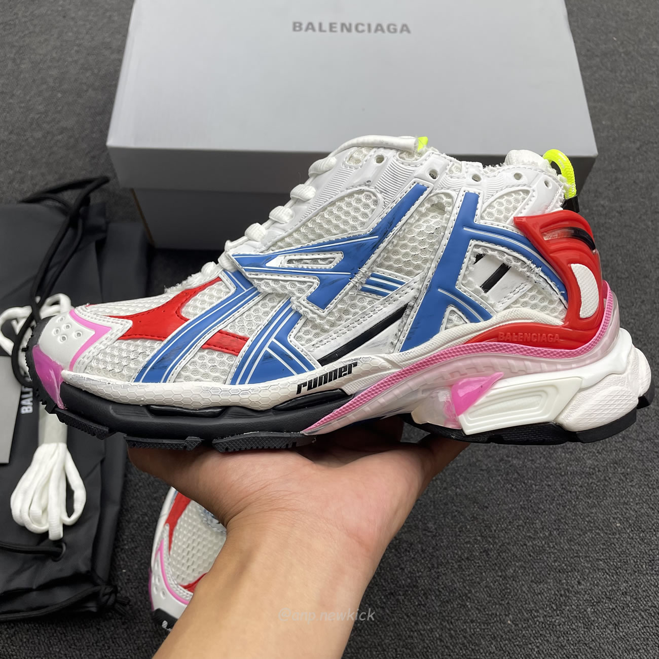 Balenciaga Multicolor Mesh Rubber White 677403 W3rb6 9645 (3) - newkick.app